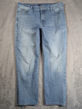 NYDJ Dayla Jeans Womens Size 12 32 Waist Straight Leg Lift Tuck Technology